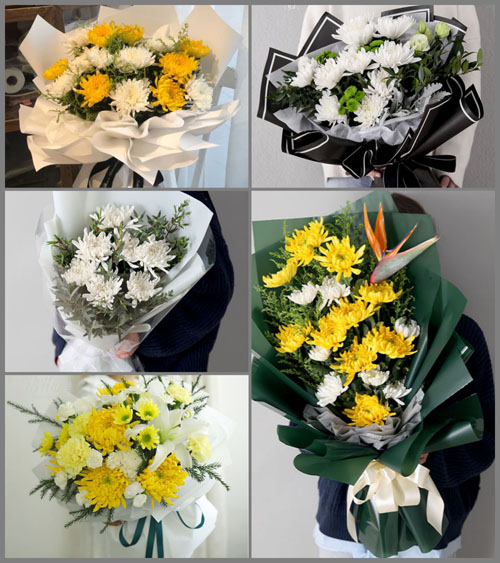 安徽合肥市庐江县汤池镇百花村白事花束代送
